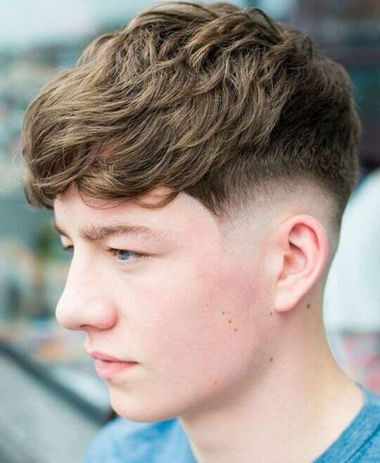Mid Fade with Bangs