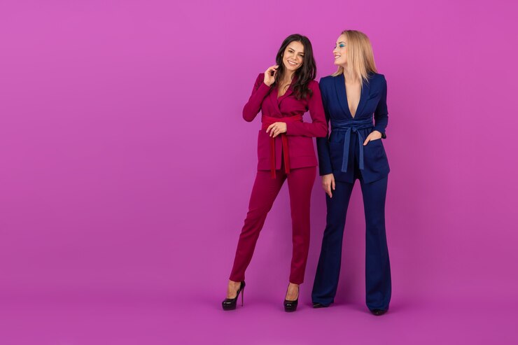 mom and daughter Pant Suits
