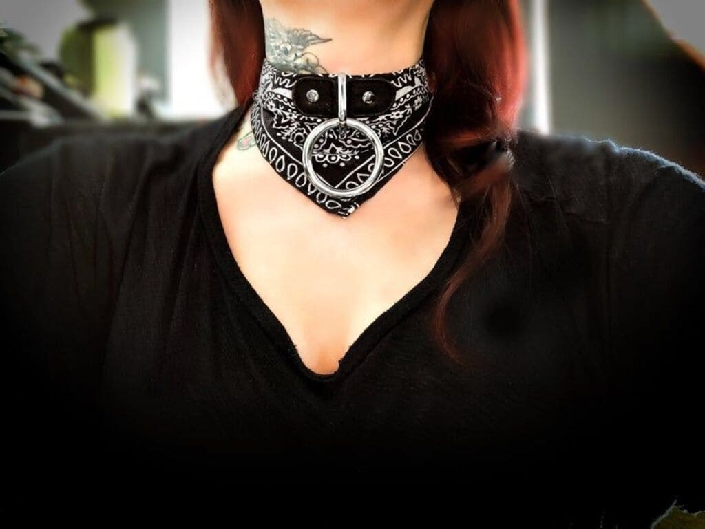 Bandana as a choker necklace