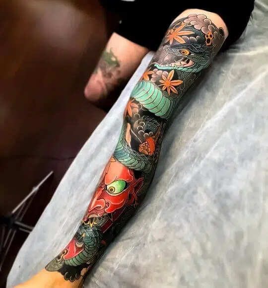 Japanese Patchwork Tattoos