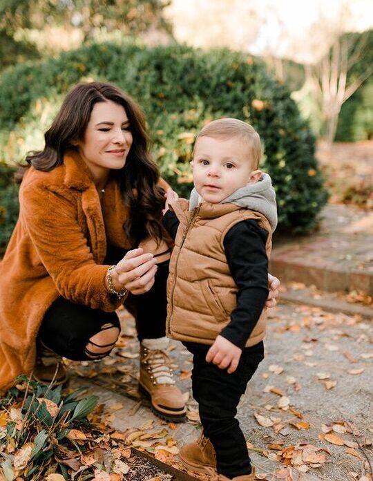 Mom and Son Nature-Inspired Outfits