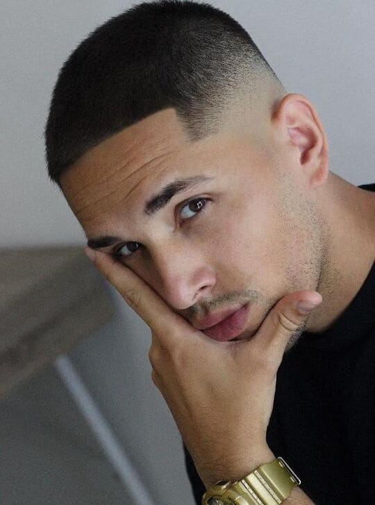 buzz cut burst fade haircuts