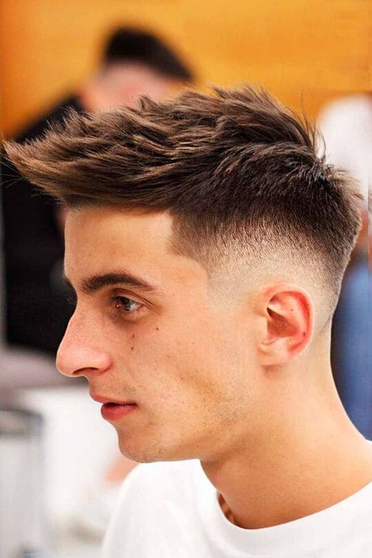 cropped burst fade haircut