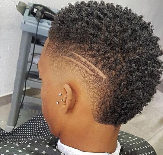 curls+taper burst fade haircut