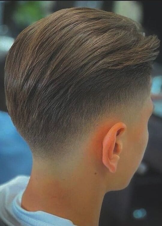 high burst fade brushed back haircuts
