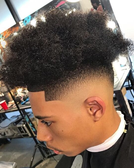 high top burst fade haircut