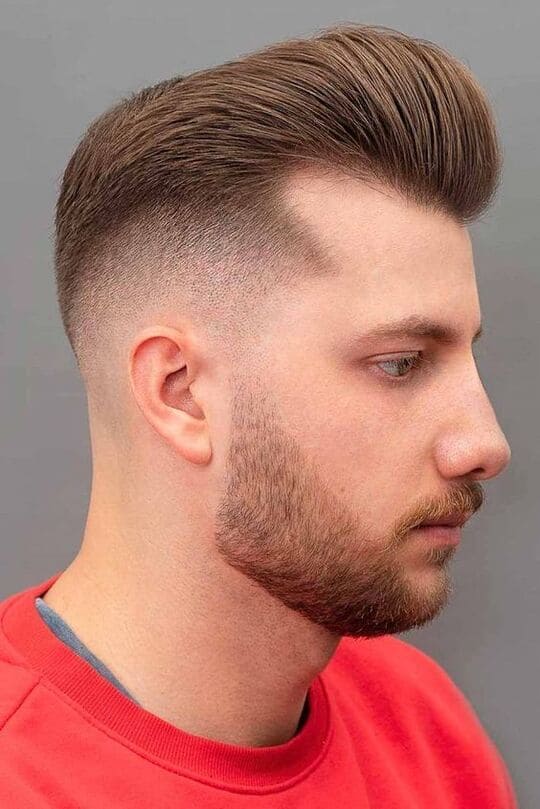 low burst fade spiky brush up