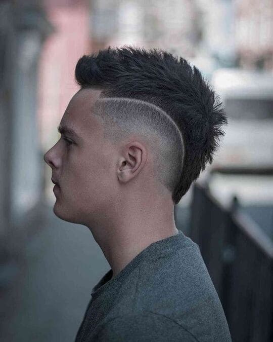 mohawk style burst fade haircuts