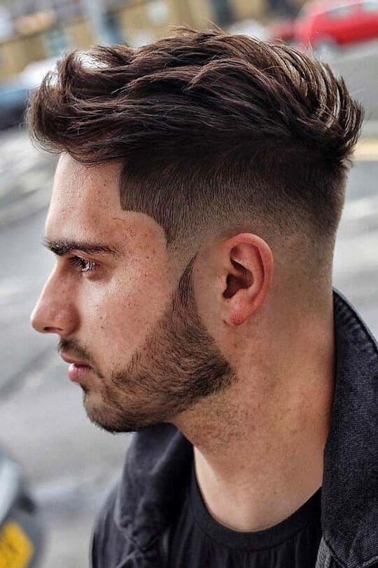 undercut burst fade straight hair