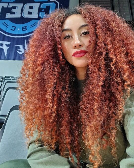 Auburn Curls hair