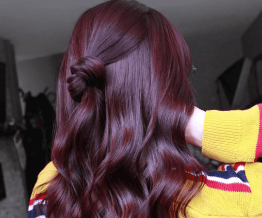 Auburn and Plum hair