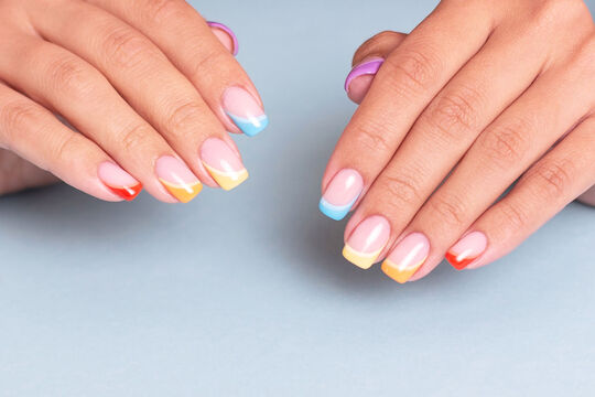 Bright French Manicure