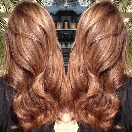 Caramel Auburn hair