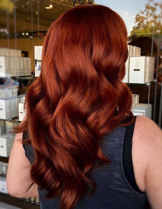 Dark Auburn hair