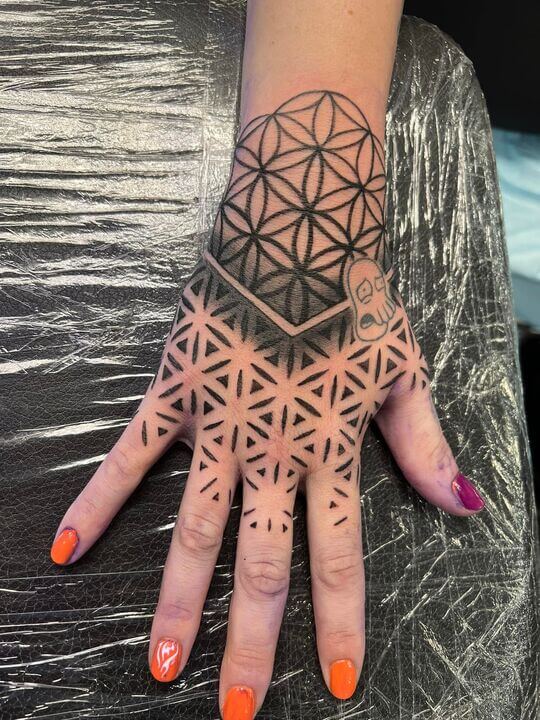Geometric Hand Tattoos