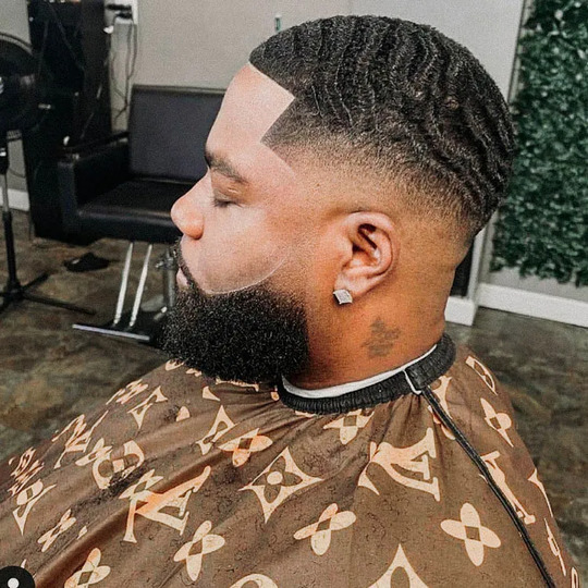 High Fade With Waves