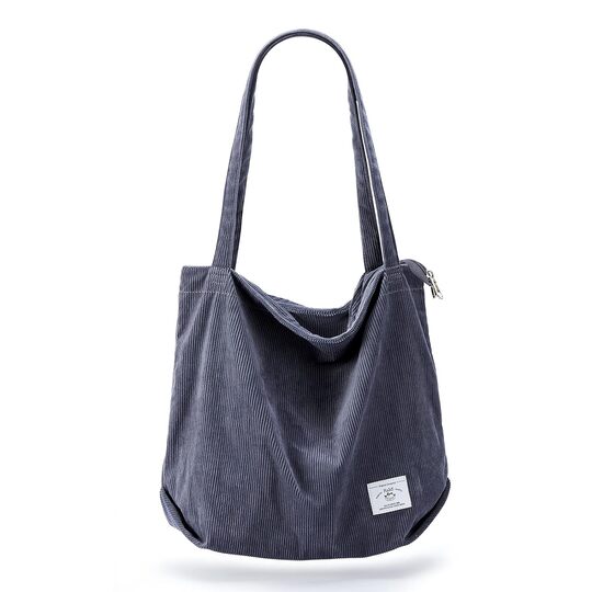 KALIDI Women Corduroy Tote Bag