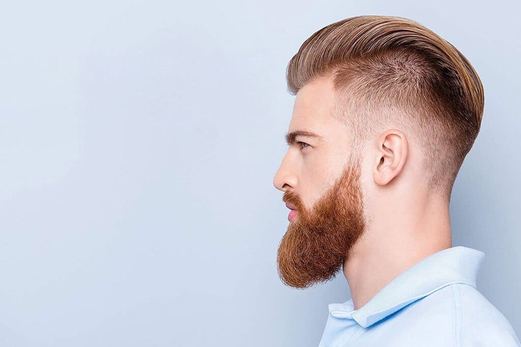 Medium Length Haircut With High Fade