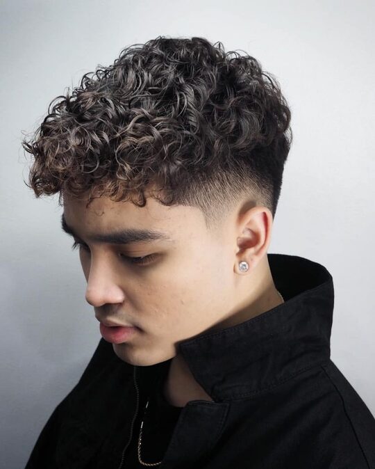 Mid Taper Fade for Kinky Hair