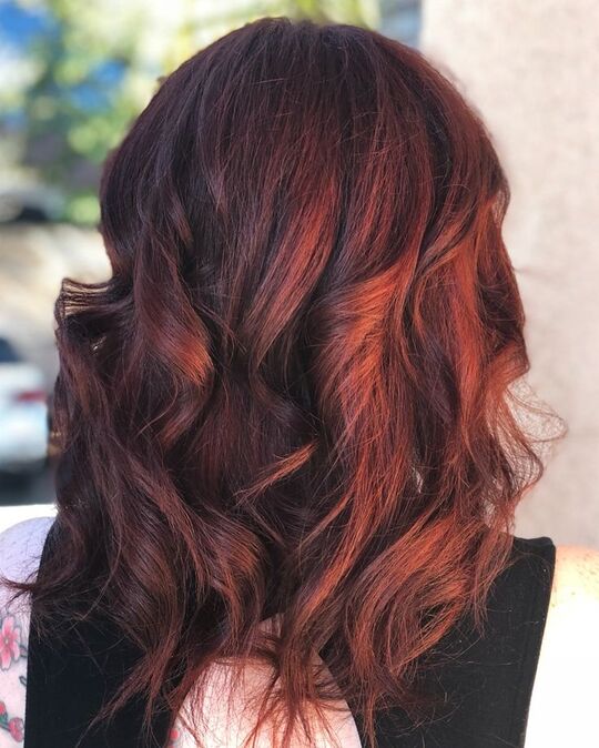 Mulled Wine Auburn hair