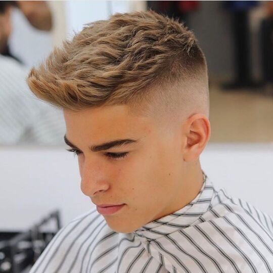 Quiff With A High Fade