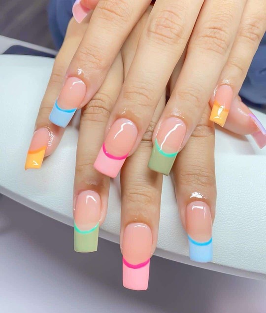 Rainbow Nail Design