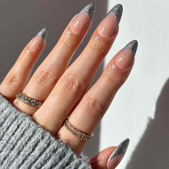 Shimmering French Tips