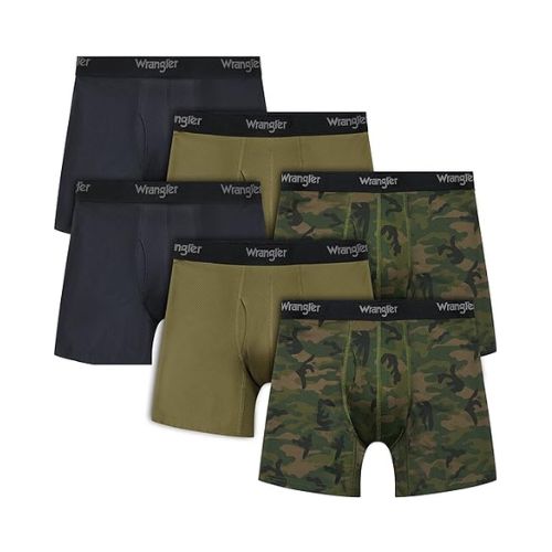 Wrangler Mesh Quick Dry Comfort Stretch Men's Boxer Briefs 1