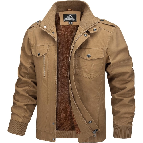 MAGCOMSEN Winter Fleece Lined Jacket 