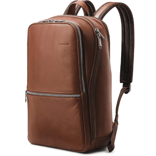 Samsonite Classic Leather Slim Backpack