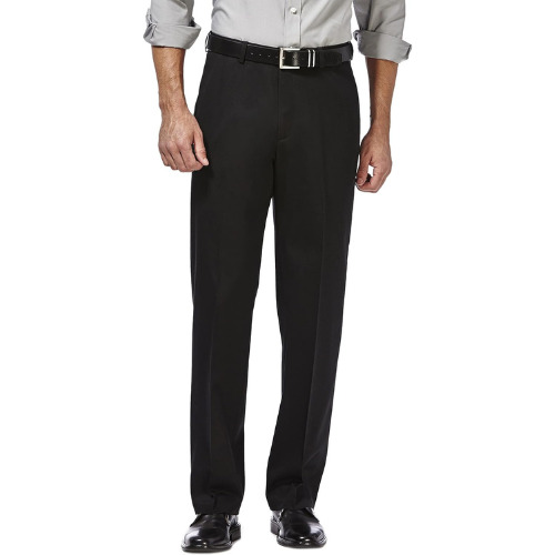 Haggar Men's Premium No Iron Khaki Classic Fit Pant