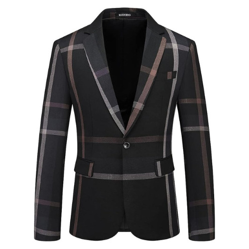 Mens Plaid Blazer Sports Coat