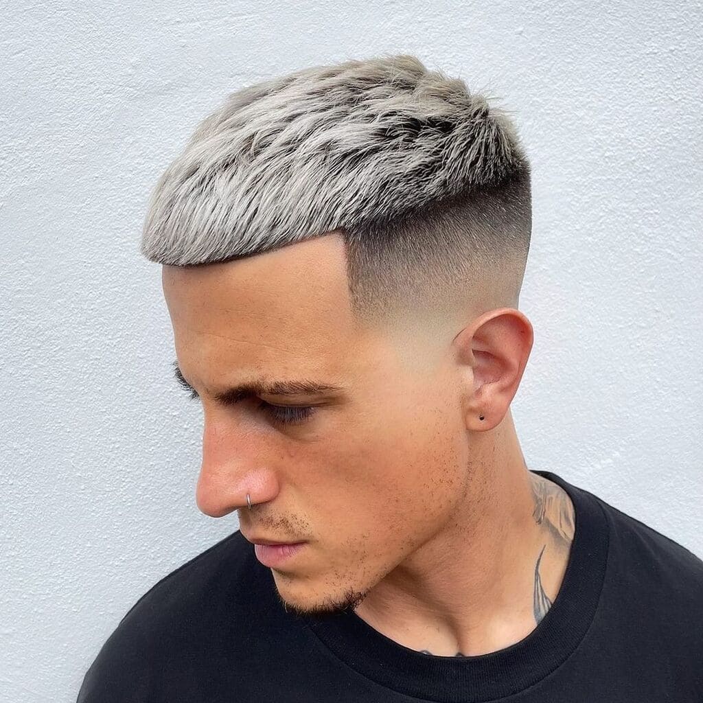Mid Fade Haircut with French Crop