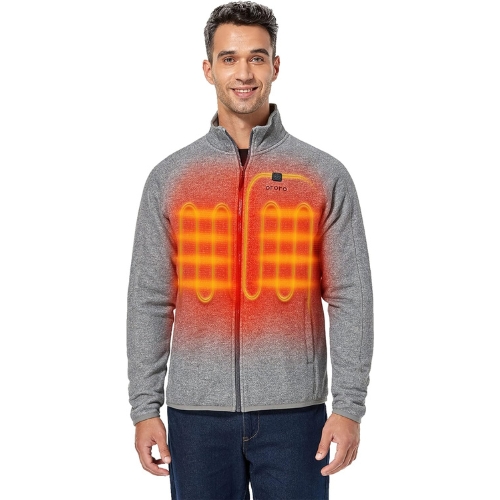 ORORO Men's Heated Fleece Jacket