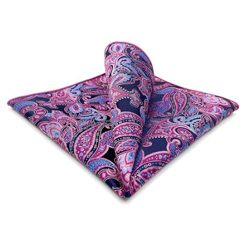 S&W SHLAX&WING Paisley Pocket Square
