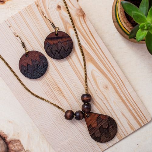 Wooden jewelry