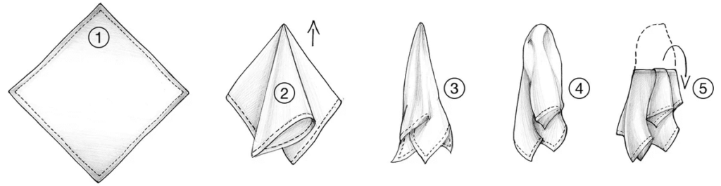 the blanket pocket square fold