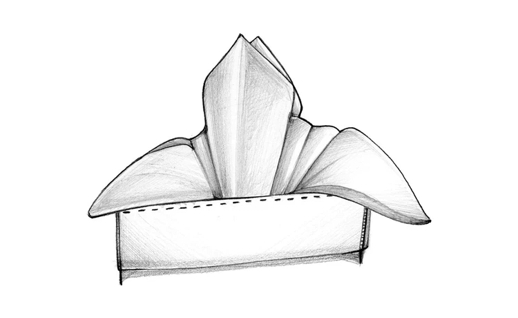 the fleur de lis fold