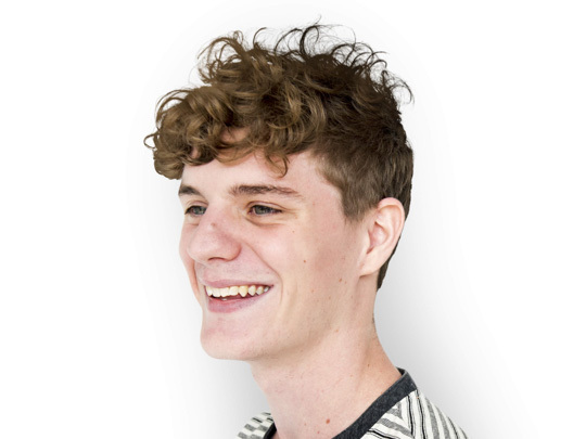 Curly Long Bangs haircut