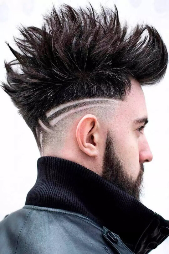 Faux Hawk Bangs haircut