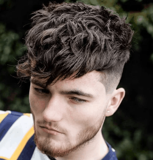 Flowy Bangs with Short Sides haircut