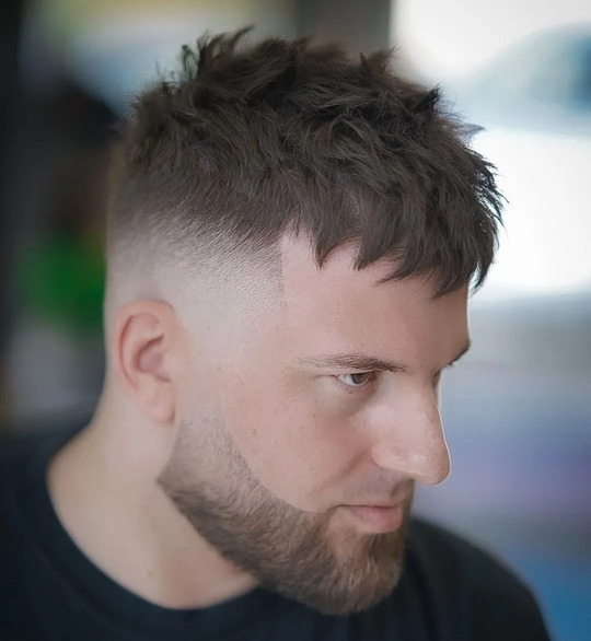 French Crop with a Choppy Fringe haircut