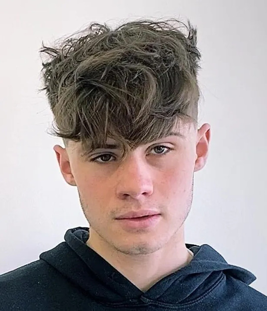 Messy Long Fringe haircut