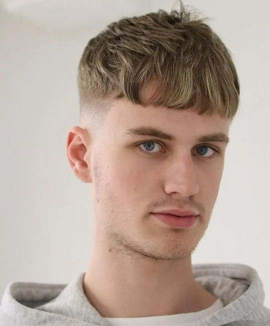 Straight Textured Fringe haircut
