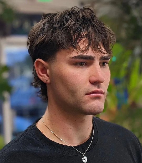 Tousled Wavy Fringe with a Wolf hairCut